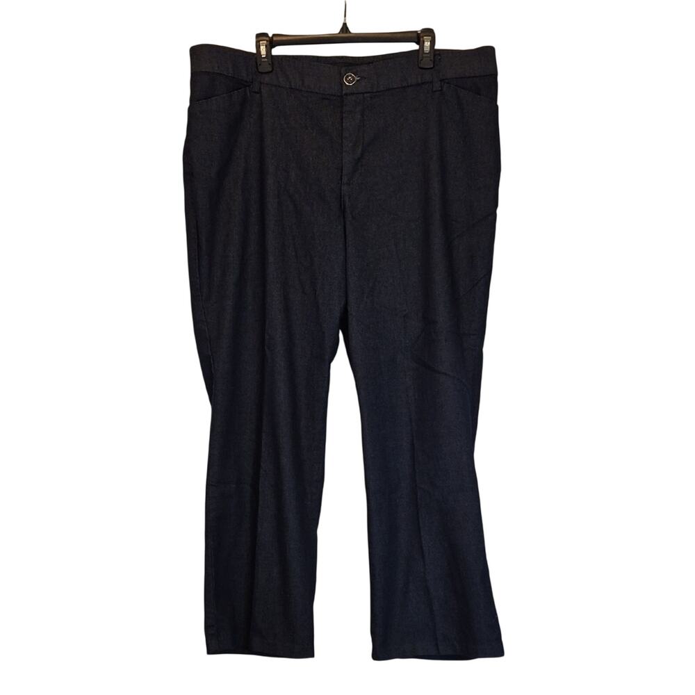 Lee Women's Size 20W Petite Dark Blue Denim Jeans Pants EUC